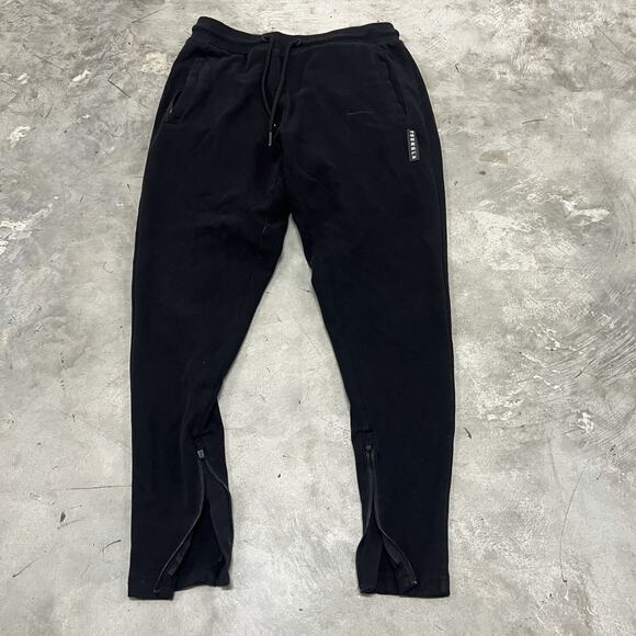 Young LA Fleece Jogger Sweatpants Size Small Black Joggers Logo Womens - Picture 1 of 9